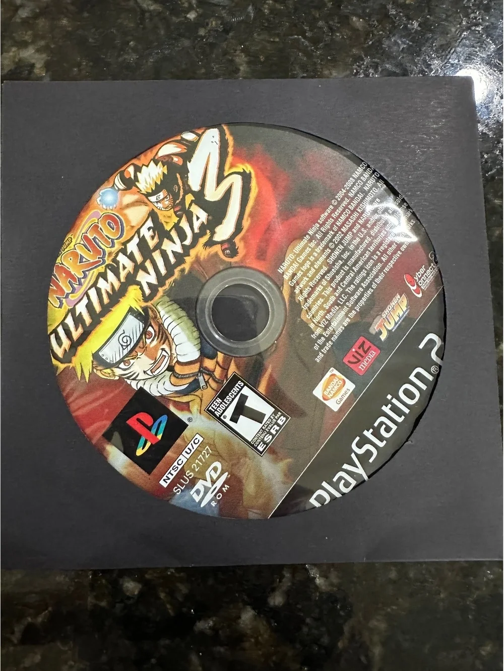 Naruto: Ultimate Ninja 3 PlayStation 2 Game Disc